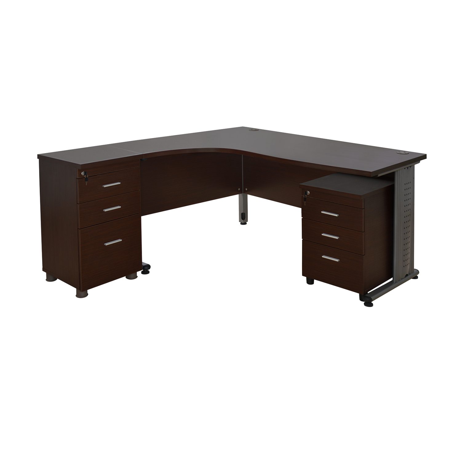 set-grafeioy-3tmch-se-chroma-wenge-fb102 ΣΕΤ ΓΡΑΦΕΙΟΥ 3ΤΜΧ ΣΕ ΧΡΩΜΑ WENGE HM10205.02L - Image 1