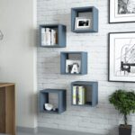 ΣΕΤ ΡΑΦΙΑ ΤΟΙΧΟΥ 5ΤΜΧ ΜΕΛΑΜΙΝΗΣ HM9519.05 ΜΠΛΕ 30x30x24Y εκ. - Image 3