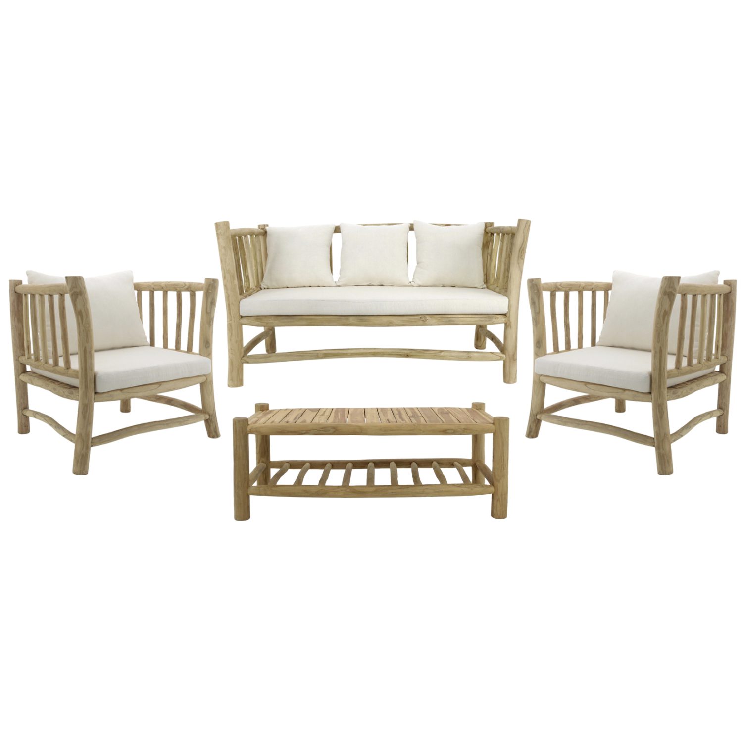 set-saloni-4-tmch-fb99340-apo-masif-xylo ΣΕΤ ΣΑΛΟΝΙ 4 ΤΜΧ HM9340 ΑΠΟ ΜΑΣΙΦ ΞΥΛΟ TEAK ΦΥΣΙΚΟ - ΛΕΥΚΟ - Image 1