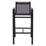 ΣΚΑΜΠΟ ΜΠΑΡ ΑΛΟΥΜΙΝΙΟΥ ΑΝΘΡΑΚΙ ΜΕ POLYWOOD 52 x 58 x 108 εκ. HM5790.02 - Image 3