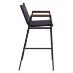 ΣΚΑΜΠΟ ΜΠΑΡ ΑΛΟΥΜΙΝΙΟΥ ΑΝΘΡΑΚΙ ΜΕ POLYWOOD 52 x 58 x 108 εκ. HM5790.02 - Image 4