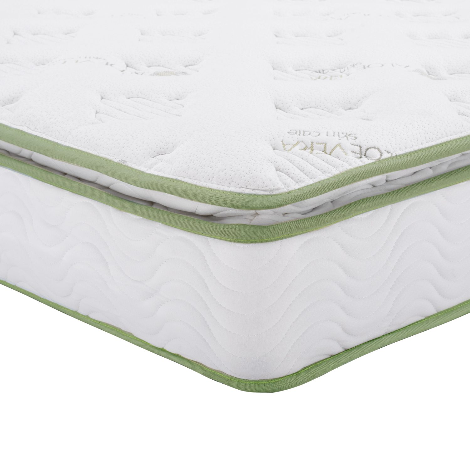 stroma-continuous-spring-anostroma-aloe ΣΤΡΩΜΑ CONTINUOUS SPRING ΑΝΩΣΤΡΩΜΑ ALOE VERA 160X200 HM372.16 ΜΟΝΗΣ ΟΨΗΣ - Image 1