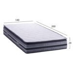 ΣΤΡΩΜΑ DREAMTOPIA FRANKLIN HM657.140 BONNELL SPRING ΜΕ ΑΝΩΣΤΡΩΜΑ 140x200 εκ. - Image 2