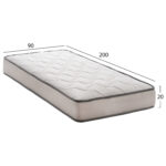 ΣΤΡΩΜΑ DREAMTOPIA ΣΕΙΡΑ ATLAS HM654.90-200 BONNELL SPRING 90x200 εκ. - Image 2