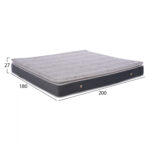 ΣΤΡΩΜΑ ΥΠΕΡΔΙΠΛΟ MORPHEUS 180Χ200 BONELL SPRING HM378.01 ΓΚΡΙ ΛΕΥΚΟ - Image 2