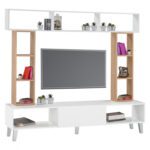 ΣΥΝΘΕΣΗ ΤΗΛΕΟΡΑΣΗΣ CHARLIZE HM2253 ΛΕΥΚΟ SONAMA 181x31,6x39,6+90+25,6 εκ.