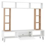 ΣΥΝΘΕΣΗ ΤΗΛΕΟΡΑΣΗΣ CHARLIZE HM2253 ΛΕΥΚΟ SONAMA 181x31,6x39,6+90+25,6 εκ. - Image 3