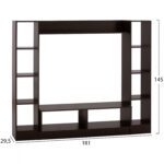 ΣΥΝΘΕΣΗ ΤΗΛΕΟΡΑΣΗΣ JAZMIN HM2255.01 WENGE 181x29,5x145 εκ. - Image 2