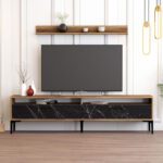 ΣΥΝΘΕΣΗ ΤΗΛΕΟΡΑΣΗΣ ΜΕΛΑΜΙΝΗΣ HM9517.03 ΚΑΡΥΔΙ ΜΕ ΟΨΗ ΜΑΥΡΟΥ ΜΑΡΜΑΡΟΥ 180x35x47Yεκ - Image 4