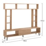 ΣΥΝΘΕΣΗ ΤΗΛΕΟΡΑΣΗΣ CHARLIZE SONAMA HM2253.02 180,5x32x155,5 εκ. - Image 2