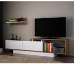 ΣΥΝΘΕΤΟ ΤΗΛΕΟΡΑΣΗΣ GARCELLE ΚΑΡΥΔΙ-ΛΕΥΚΟ HM8904.01 180Χ29,6Χ45 εκ. - Image 2