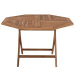 ΤΡΑΠΕΖΙ ΠΟΛΥΓΩΝΟ KENDALL ΠΤΥΣΣΟΜΕΝΟ HM9545 TEAK ΣΕ ΦΥΣΙΚΟ ΧΡΩΜΑ 120x120x75Yεκ. - Image 3