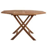 ΤΡΑΠΕΖΙ ΠΟΛΥΓΩΝΟ KENDALL ΠΤΥΣΣΟΜΕΝΟ HM9545 TEAK ΣΕ ΦΥΣΙΚΟ ΧΡΩΜΑ 120x120x75Yεκ. - Image 4