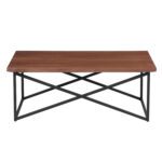 ΤΡΑΠΕΖΙ ΣΑΛΟΝΙΟΥ HM9469.02 MDF ΜΕ ΚΑΠΛΑΜΑ ΑΠΟ ΞΥΛΟ ΦΡΑΞΟΥ 120x60x45,5Yεκ. - Image 3