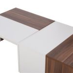 ΤΡΑΠΕΖΙ ΣΑΛΟΝΙΟΥ KARSYN ΚΑΡΥΔΙ-ΛΕΥΚΟ HM9158 120x60x35 εκ. - Image 4