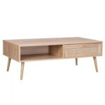 ΤΡΑΠΕΖΙ ΣΑΛΟΝΙΟΥ COLM ΜΕ ΣΧΕΔΙΟ RATTAN HM9224 110x59x39,5 εκ.