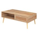 ΤΡΑΠΕΖΙ ΣΑΛΟΝΙΟΥ ΜΕΛΑΜΙΝΗΣ COLM RATTAN HM9224.11 ΣΕ ΦΥΣΙΚΟ ΧΡΩΜΑ 110x59x39,5Yεκ. - Image 4