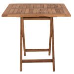 ΤΡΑΠΕΖΙ ΤΕΤΡΑΓΩΝΟ KENDALL ΠΤΥΣΣΟΜΕΝΟ HM9544 TEAK ΣΕ ΦΥΣΙΚΟ ΧΡΩΜΑ 80x80x75Yεκ. - Image 4