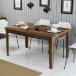 ΤΡΑΠΕΖΙ ΤΡΑΠΕΖΑΡΙΑΣ HM9507.04 ΜΕΛΑΜΙΝΗ ΚΑΡΥΔΙ ME ΑΠΟΘHK.ΧΩΡΟ 145x88x75Yεκ. - Image 3