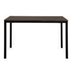 ΤΡΑΠΕΖΙ ΤΡΑΠΕΖΑΡΙΑΣ GOOSE HM9532 MDF ΚΑΡΥΔΙ-ΜΑΥΡΟ ΜΕΤΑΛΛΟ 120X80Χ75Yεκ. - Image 3