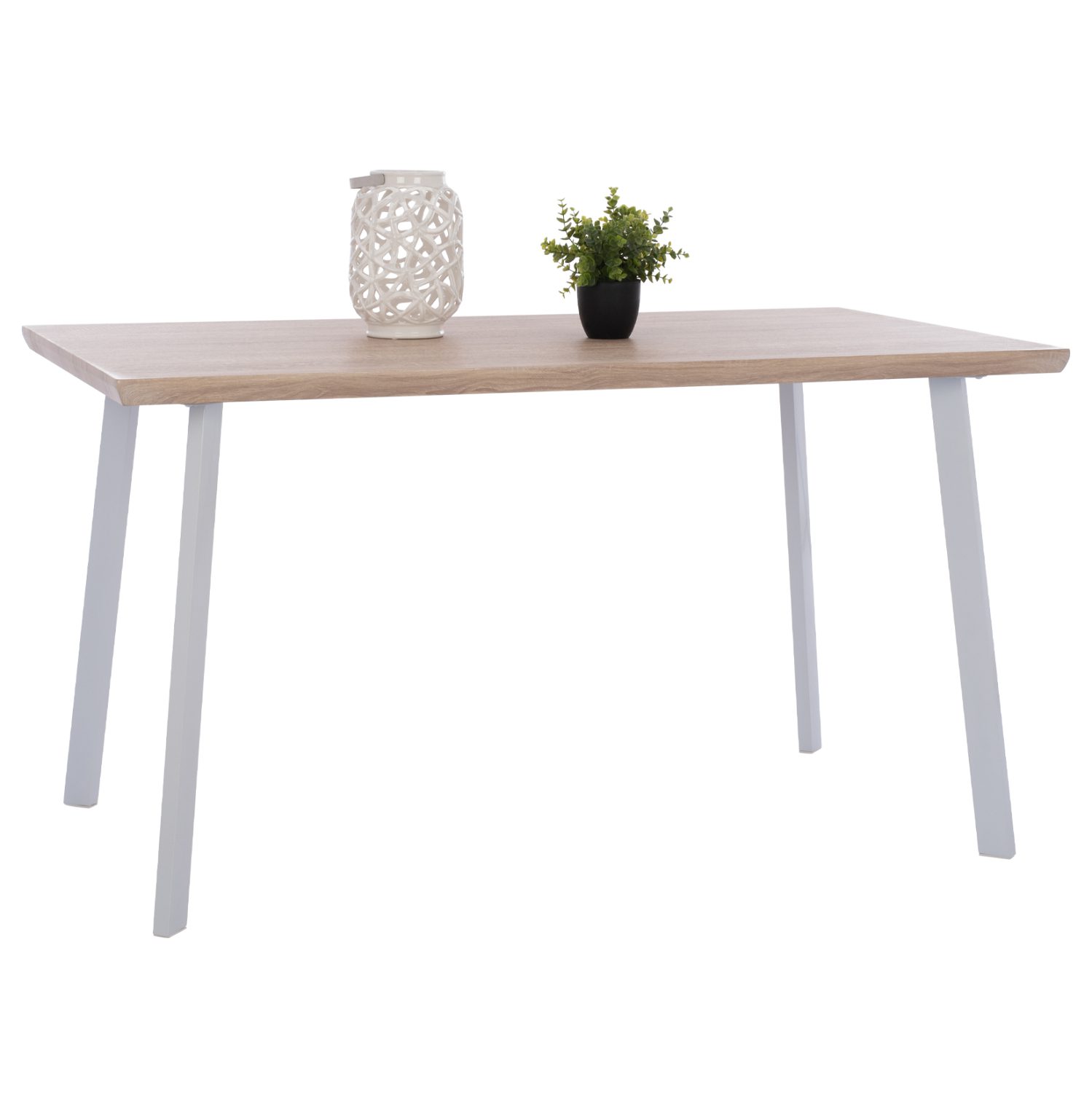 trapezi-trapezarias-ofira-140x80-sonama ΤΡΑΠΕΖΙ ΤΡΑΠΕΖΑΡΙΑΣ OFIRA 140X80 SONAMA ΜΕ ΛΕΥΚΑ ΠΟΔΙΑ HM8374.02 - Image 1