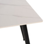 ΤΡΑΠΕΖΙ ΤΡΑΠΕΖΑΡΙΑΣ SINTERED STONE HM8588.02 WHITE MARBLE 160x90x76Y εκ. - Image 4