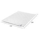 ΑΝΩΣΤΡΩΜΑ HM670.05 ΜΕ FOAM ΛΕΥΚΟ 150x200x5Y εκ. - Image 2