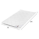 ΑΝΩΣΤΡΩΜΑ HM670.07 ΜΕ FOAM ΛΕΥΚΟ 90x200x5Y εκ. - Image 2