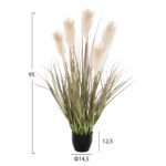 ΔΙΑΚΟΣΜΗΤΙΚΟ ΣΥΝΘΕΤΙΚΟ ΦΥΤΟ ΗΜ4014 GRASS + ΦΤΕΡΑ ΣΕ ΓΛΑΣΤΡΑ Φ14,5x12,5-95Yεκ. - Image 2