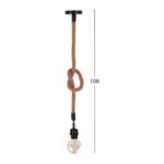 ΦΩΤΙΣΤΙΚΟ ΟΡΟΦΗΣ HM4042 ΣΧΟΙΝΙ 1m ΜΗΚΟΣ ΠΑΧΟΥΣ 1.6cm ΝΤΟΥΙ ΡΟΔΕΛΑΣ Ε27 - Image 2