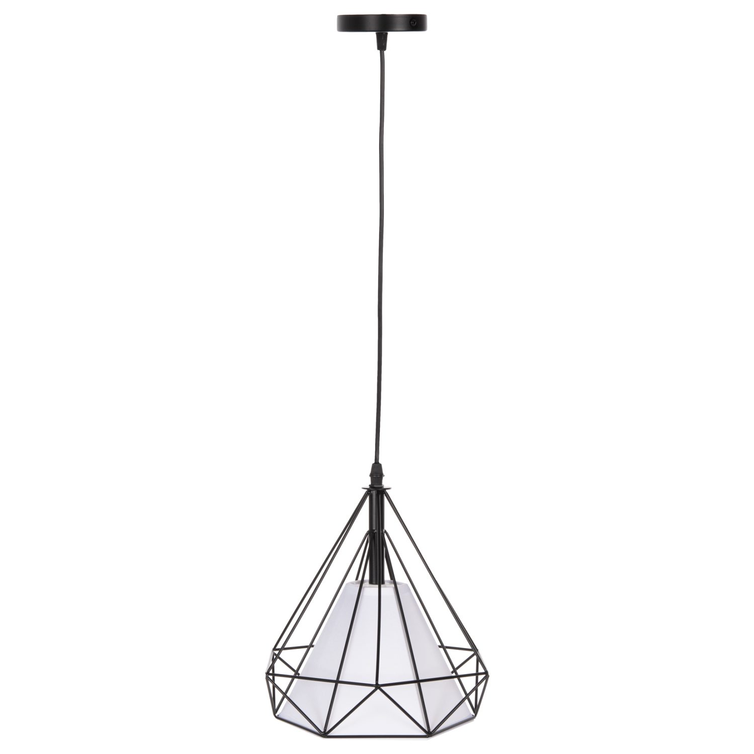 fotistiko-orofis-kremasto-fb94065-mayro ΦΩΤΙΣΤΙΚΟ ΟΡΟΦΗΣ ΚΡΕΜΑΣΤΟ HM4065 ΜΑΥΡΟ ΜΕΤΑΛΛΙΚΟ ΚΑΠΕΛΟ-ΛΕΥΚΟ ΚΑΛΥΜΜΑ ΛΑΜΠΤΗΡΑ 25x25x125Y εκ. - Image 1