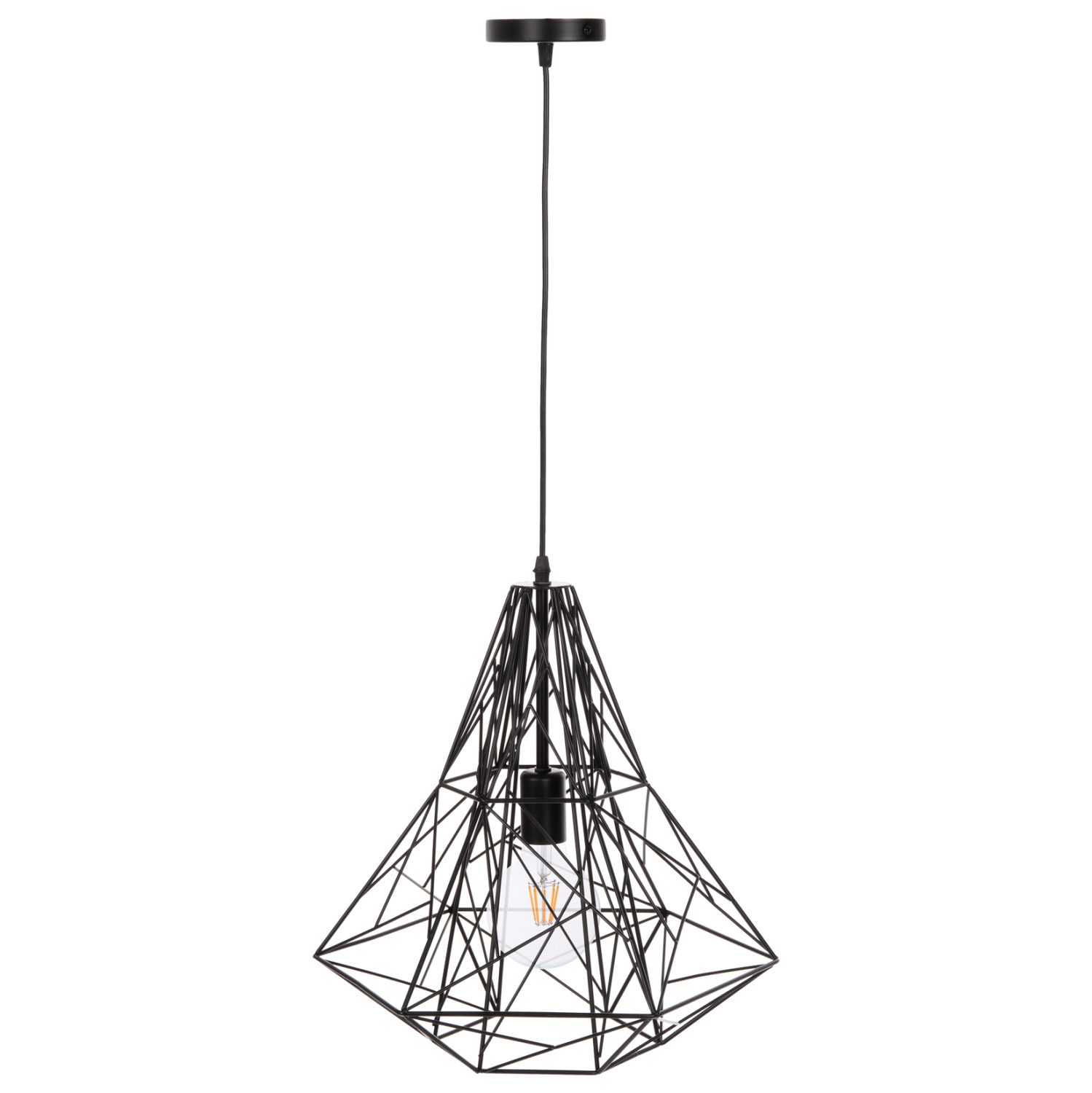 fotistiko-orofis-kremasto-fb94068-mayro ΦΩΤΙΣΤΙΚΟ ΟΡΟΦΗΣ ΚΡΕΜΑΣΤΟ HM4068 ΜΑΥΡΟ ΜΕΤΑΛΛΙΚΟ ΚΑΠΕΛΟ 40x35x130Υεκ. - Image 1