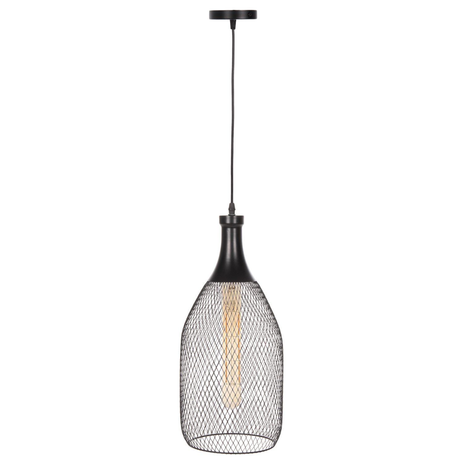 fotistiko-orofis-kremasto-fb94105-mayro ΦΩΤΙΣΤΙΚΟ ΟΡΟΦΗΣ ΚΡΕΜΑΣΤΟ HM4105 ΜΑΥΡΟ ΜΕΤΑΛΛΙΚΟ ΚΑΠΕΛΟ Φ20x145Υεκ. - Image 1