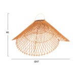 ΦΩΤΙΣΤΙΚΟ ΟΡΟΦΗΣ ΚΡΕΜΑΣΤΟ HM7880.02 RATTAN ΣΕ ΜΠΕΖ ΤΗΣ ΑΜΜΟΥ ΧΡΩΜΑ Φ97x46Υεκ - Image 2