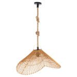 ΦΩΤΙΣΤΙΚΟ ΟΡΟΦΗΣ ΚΡΕΜΑΣΤΟ HM7880.02 RATTAN ΣΕ ΜΠΕΖ ΤΗΣ ΑΜΜΟΥ ΧΡΩΜΑ Φ97x46Υεκ - Image 3