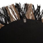 ΚΑΘΡΕΠΤΗΣ ΤΟΙΧΟΥ HM7833 ΜΕ ΠΛΕΚΤΟ ΠΛΑΙΣΙΟ MENDONG GRASS Φ70εκ ΣΕ ΜΑΥΡΟ & ΦΥΣΙΚΟ - Image 4