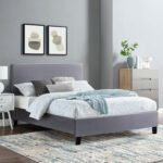 ΚΡΕΒΑΤΙ BECCA ΑΠΟ ΒΕΛΟΥΔΟ ΓΚΡΙ HM553.20 ΓΙΑ ΣΤΡΩΜΑ 150x200 EK. - Image 2
