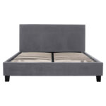 ΚΡΕΒΑΤΙ BECCA ΑΠΟ ΒΕΛΟΥΔΟ ΓΚΡΙ HM553.20 ΓΙΑ ΣΤΡΩΜΑ 150x200 EK. - Image 4
