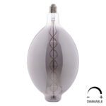 ΛΑΜΠΤΗΡΑΣ LED FILAMENT 8W E27 3000K SMOKE DIMMABLE HM4051.03