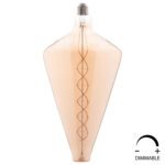 ΛΑΜΠΤΗΡΑΣ LED FILAMENT 8W E27 3000K GOLD COLOR DIMMABLE HM4054.02
