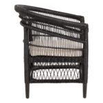 ΠΟΛΥΘΡΟΝΑ MALAWI HM9635.03 ΞΥΛΟ ΜΑΟΝΙ ΜΕ RATTAN ΜΑΥΡΟ-ΛΕΥΚΟ ΜΑΞΙΛΑΡΙ 80x70x86Υεκ. - Image 4