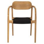 ΠΟΛΥΘΡΟΝΑ OSLO HM9636.02 ΞΥΛΟ TEAK ΦΥΣΙΚΟ & ΜΑΥΡΟ ΣΧΟΙΝΙ 55x54x80Y εκ. - Image 3