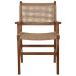 ΠΟΛΥΘΡΟΝΑ ΜΑΣΙΦ ΞΥΛΟ ΤEAK ΦΥΣΙΚΟ RATTAN ΣΧΟΙΝΙ 54Χ58Χ88Υεκ.HM9385.01 - Image 3