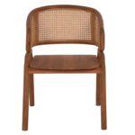 ΠΟΛΥΘΡΟΝΑ ΜΑΣΙΦ ΞΥΛΟ ΤEAK & RATTAN ΠΛΑΤΗ ΦΥΣΙΚΟ 57x62x83Υεκ.HM9402.01 - Image 3