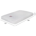 ΣΤΡΩΜΑ ΜΕ FOAM ΧΩΡΙΣ ΕΛΑΤΗΡΙΑ JORDY 120X200 HM374.08  (ROLL PACKING) ΛΕΥΚΟ - Image 2