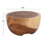 ΤΡΑΠΕΖΙ ΒΟΗΘΗΤΙΚΟ POMPU HM9794 ΜΑΣΙΦ ΞΥΛΟ SUAR Φ58x33,5Υεκ. - Image 2