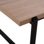 ΤΡΑΠΕΖΙ ΣΑΛΟΝΙΟΥ HM9585.03 MDF SONOMA-ΜΑΥΡΗ ΜΕΤΑΛΛΙΚΗ ΒΑΣΗ 120x60X46Yεκ. - Image 4