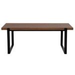 ΤΡΑΠΕΖΙ ΣΑΛΟΝΙΟΥ HM9585.04 MDF ΚΑΡΥΔΙ ΞΥΛΟ-ΜΑΥΡΗ ΜΕΤΑΛΛΙΚΗ ΒΑΣΗ 120x60X46Yεκ. - Image 3