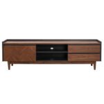 ΕΠΙΠΛΟ ΤΗΛΕΟΡΑΣΗΣ VEEN HM9741 MDF ΜΕ ΚΑΠΛΑΜΑ ΚΑΡΥΔΙΑΣ-ΚΑΡΥΔΙ&ΣΚΟΥΡΟ ΓΚΡΙ 170x40x50Υ - Image 4