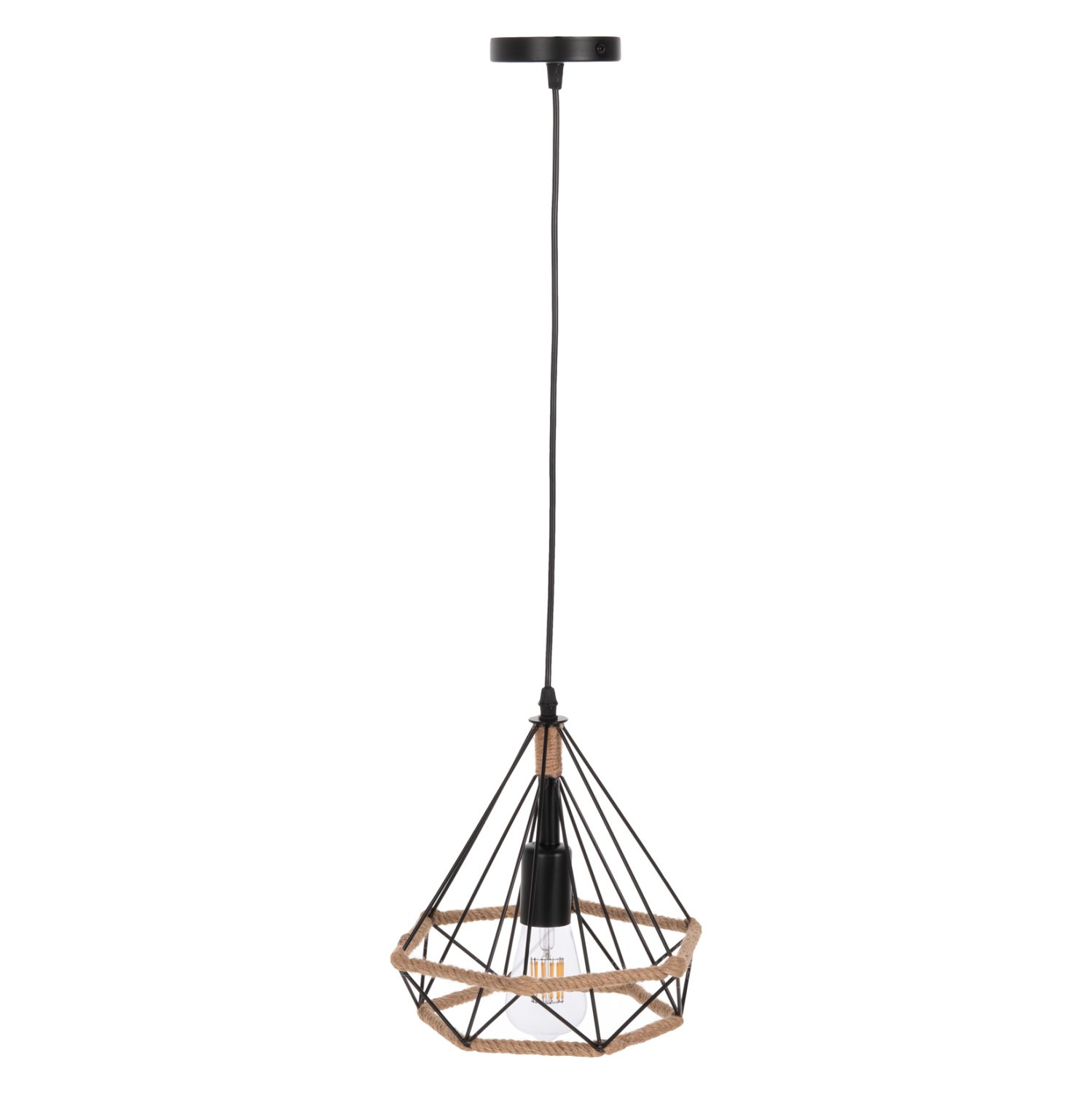 fotistiko-orofis-kremasto-fb94061-mayro ΦΩΤΙΣΤΙΚΟ ΟΡΟΦΗΣ ΚΡΕΜΑΣΤΟ HM4061 ΜΑΥΡΟ ΜΕΤΑΛΛΟ-ΣΧΟΙΝΙ 24,5x21,5x125Υεκ. - Image 1